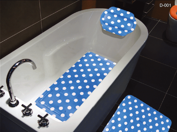 Hai Zhi Dian PEVA Bath Mat & Pillow Set #D001