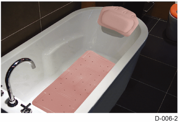 Hai Zhi Dian PEVA Bath Mat & Pillow Set #D006