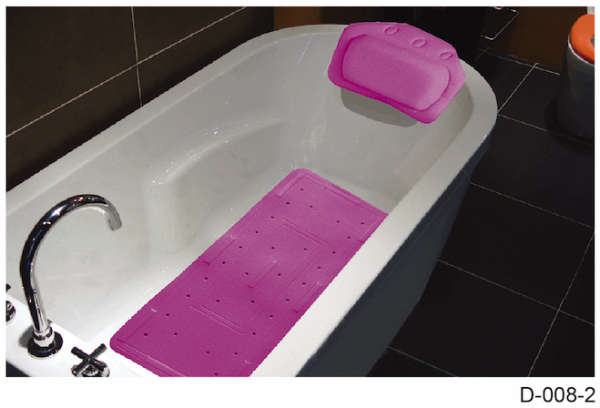 Hai Zhi Dian PEVA Bath Mat & Pillow Set #D008