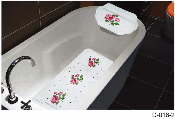 Hai Zhi Dian PEVA Bath Mat & Pillow Set #D018