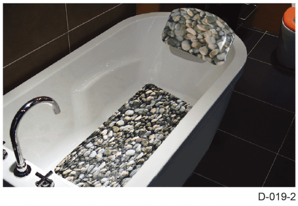 Hai Zhi Dian PEVA Bath Mat & Pillow Set #D019