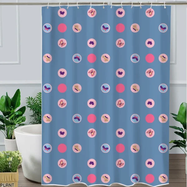 Hai Zhi Dian Polyester Shower Curtain #YD001-2