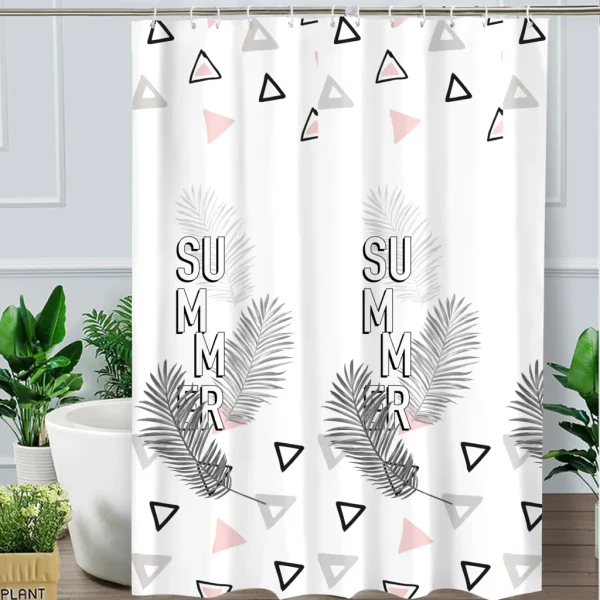 Hai Zhi Dian Polyester Shower Curtain #YD003-1