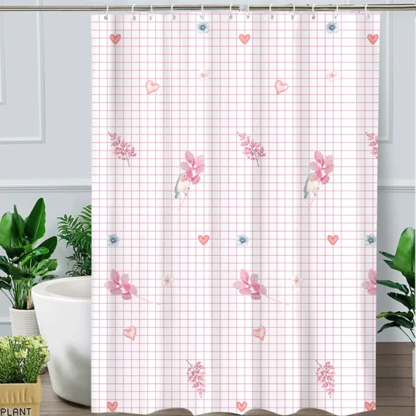 Hai Zhi Dian Polyester Shower Curtain #YD099