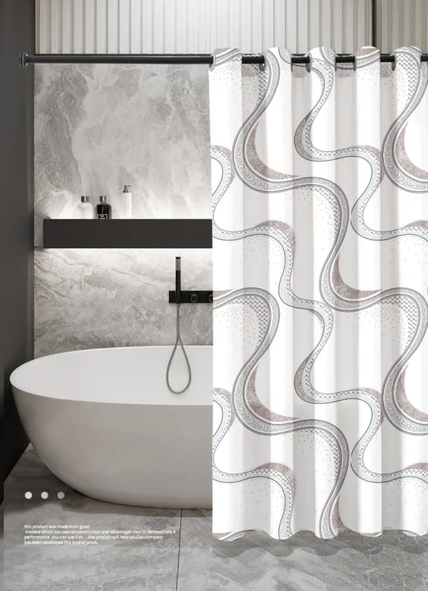 Hai Zhi Dian Polyester Shower Curtain #YD114-2