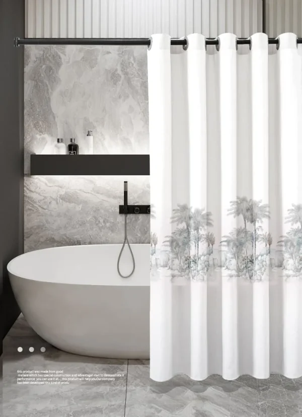 Hai Zhi Dian Polyester Shower Curtain #YD116-1