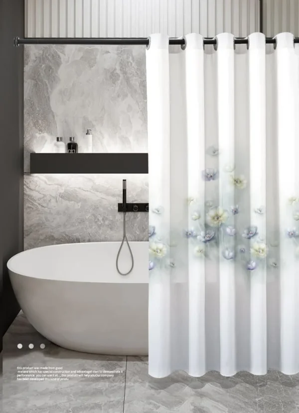 Hai Zhi Dian Polyester Shower Curtain #YD117-1