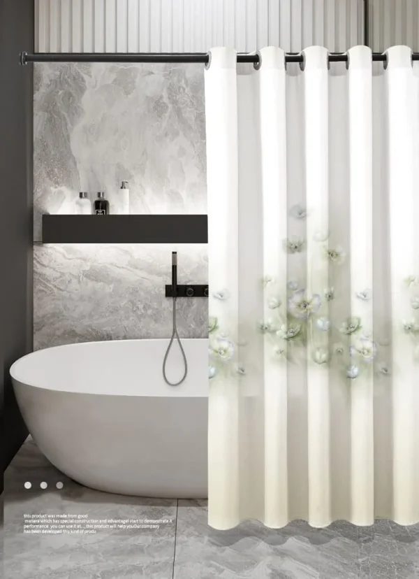 Hai Zhi Dian Polyester Shower Curtain #YD117-3