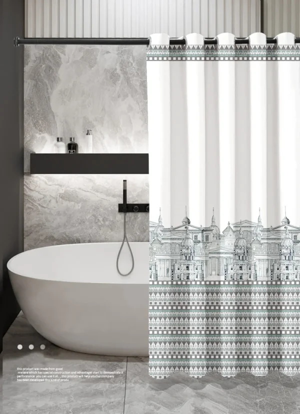 Hai Zhi Dian Polyester Shower Curtain #YD120-2