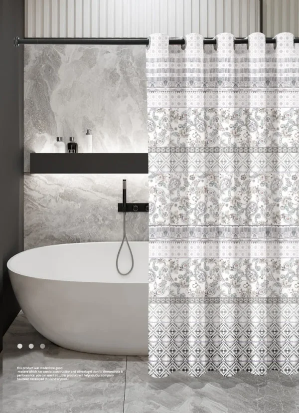 Hai Zhi Dian Polyester Shower Curtain #YD121-1