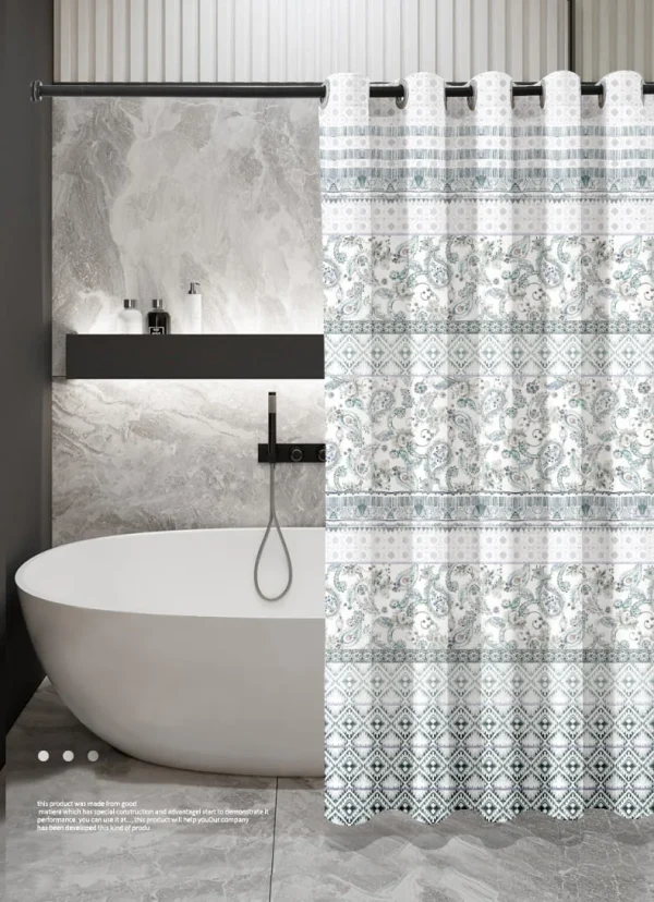 Hai Zhi Dian Polyester Shower Curtain #YD121-2