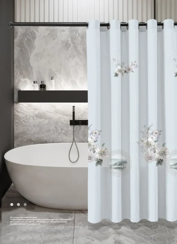 Hai Zhi Dian Polyester Shower Curtain #YD124-3