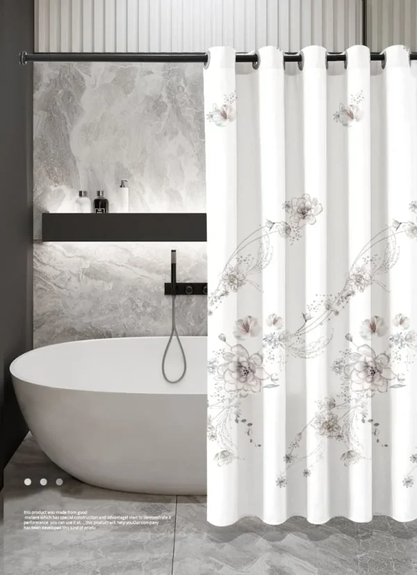 Hai Zhi Dian Polyester Shower Curtain #YD126-1