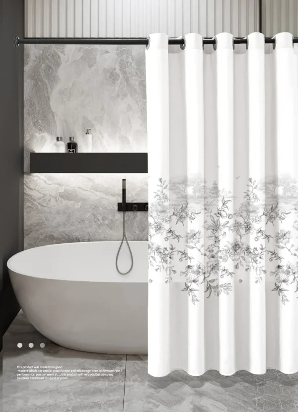 Hai Zhi Dian Polyester Shower Curtain #YD130-2