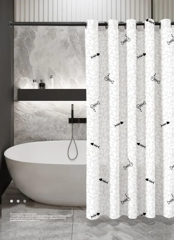 Hai Zhi Dian Polyester Shower Curtain #YD135-1