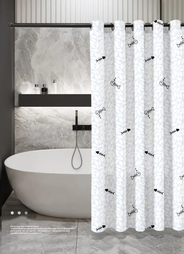 Hai Zhi Dian Polyester Shower Curtain #YD135-3