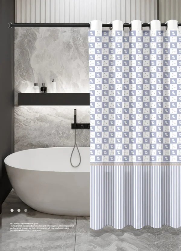 Hai Zhi Dian Polyester Shower Curtain #YD142-2