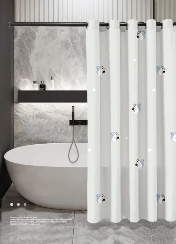 Hai Zhi Dian Polyester Shower Curtain #YD143-1