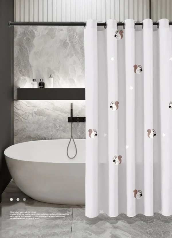 Hai Zhi Dian Polyester Shower Curtain #YD143-2