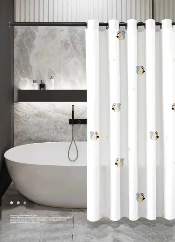 Hai Zhi Dian Polyester Shower Curtain #YD143-3