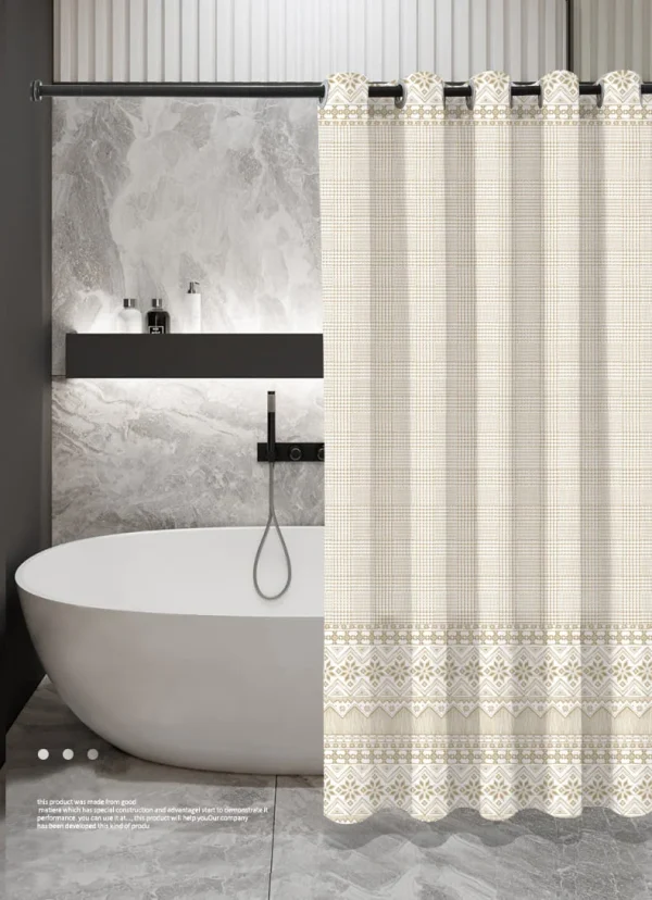 Hai Zhi Dian Polyester Shower Curtain #YD148-2