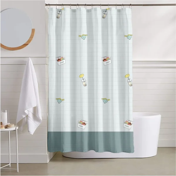 Hai Zhi Dian Polyester Shower Curtain #YD188-1