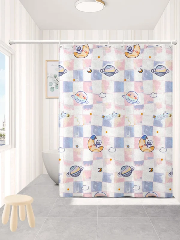 Hai Zhi Dian Polyester Shower Curtain #YD215